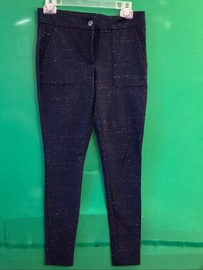 LOFT Dark Navy Speckled Ponte Skinny Trouser for Women